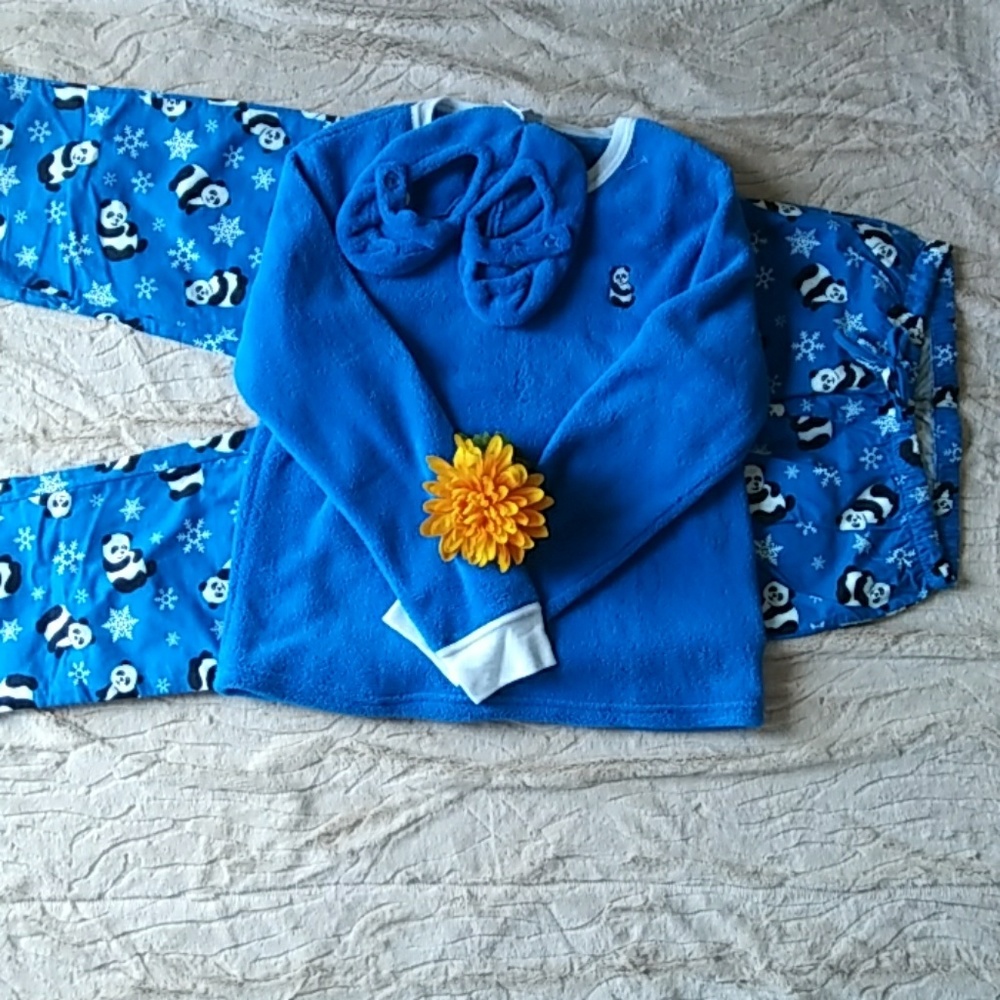 Taylor Marcs panda bear 3-pc pajamas